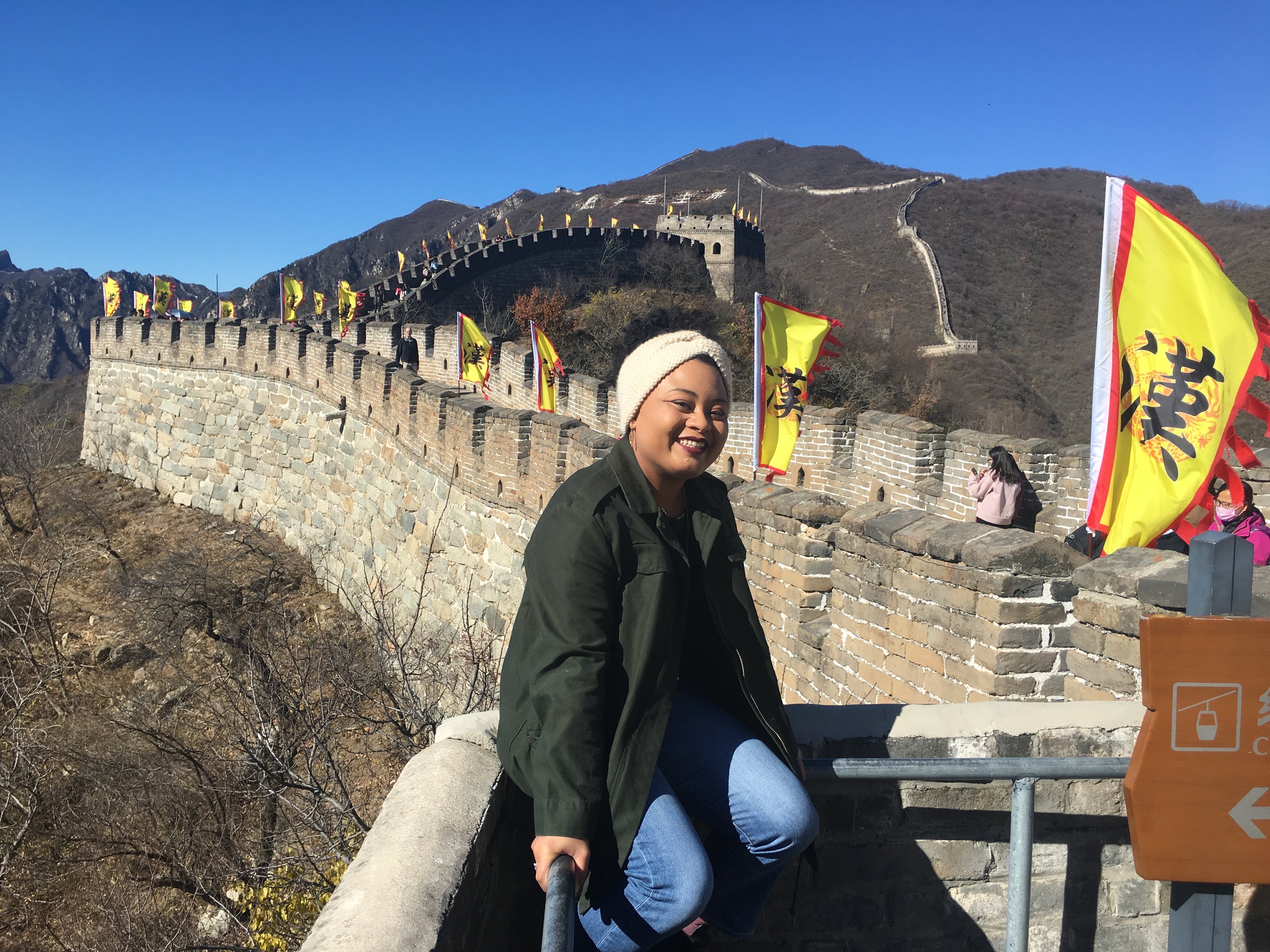 Lorena James at Great Wall of China 