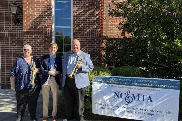 Gavin Daniel ’26 at the North Carolina Music Teachers Association’s Young Composers Contest