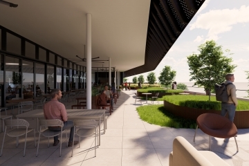 Under canopy of the future George Lawrence Abernethy Library