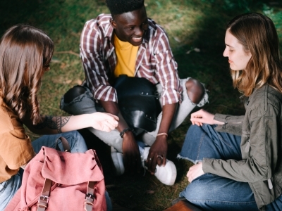 students in a group