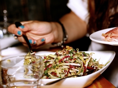 people eating delicious food