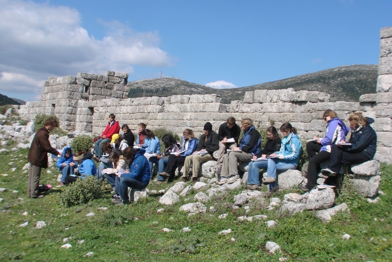 Students studying in Eleutherai Greece