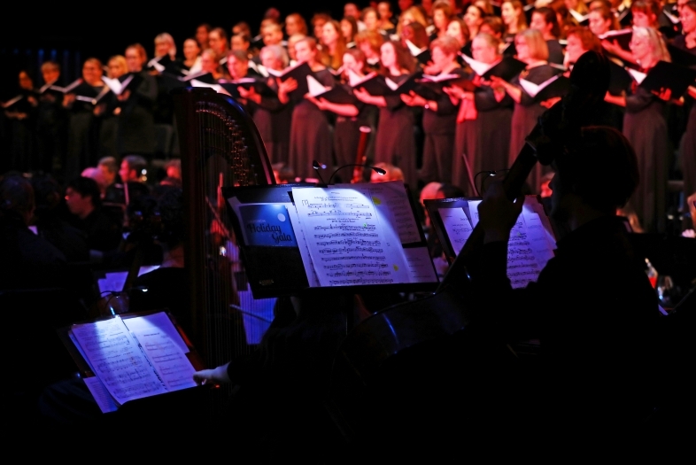 Singers and Musicians at Holiday Gala