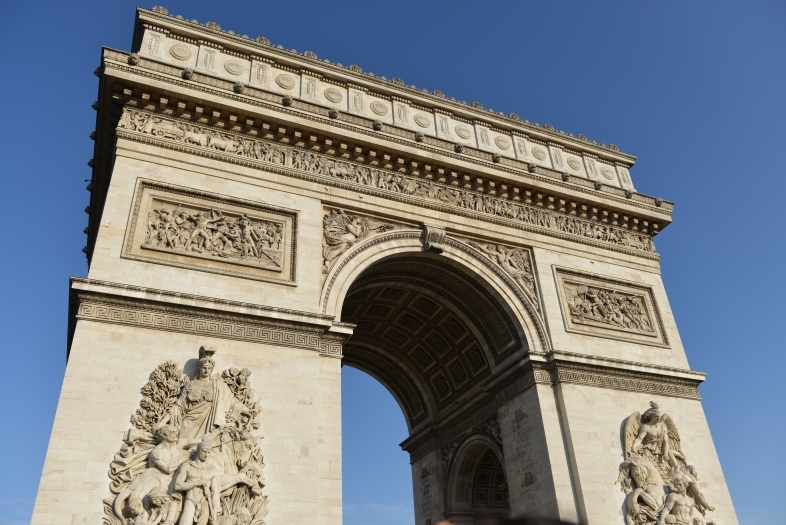 The Arc de Triomphe at day