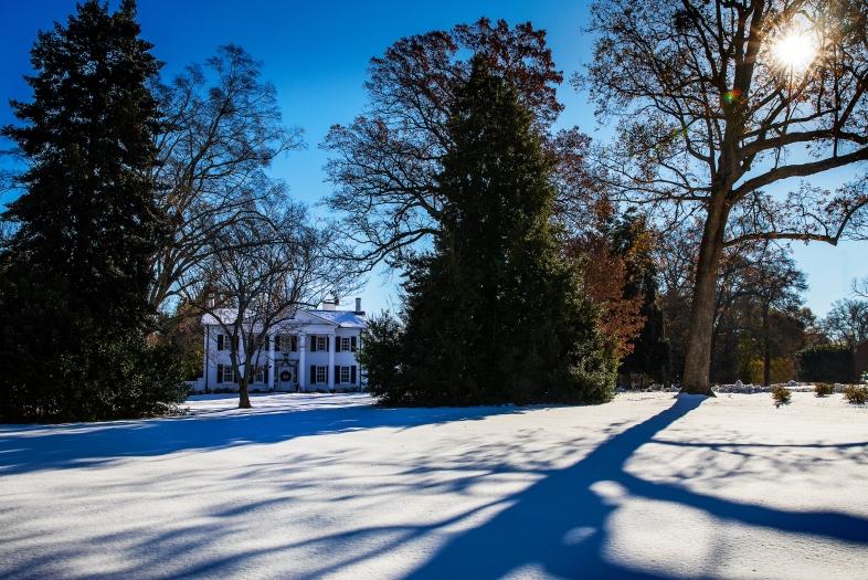 President's House in the snow