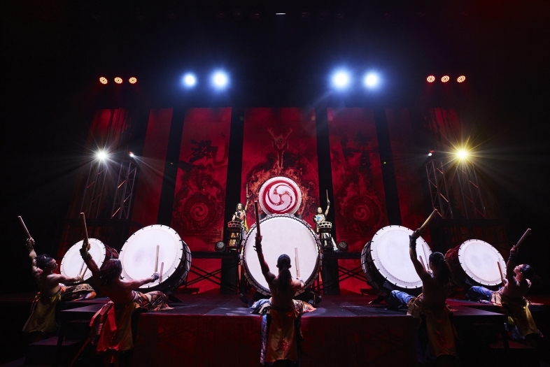 Yamato Drummers performing on stage