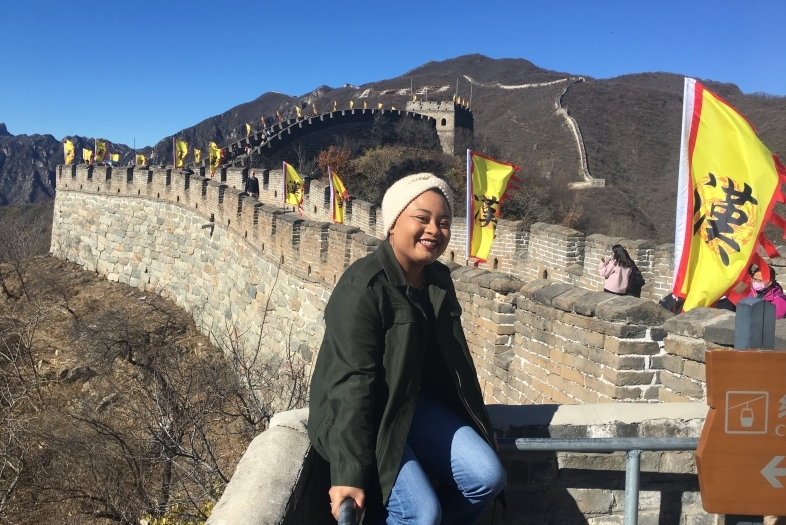 Lorena James at Great Wall of China 