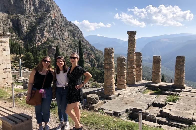 Students at Delphi in Ancient Greece