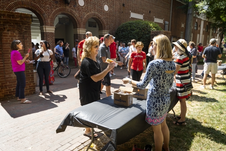 Employees Grab Popsicles at the Employee Appreciation Event