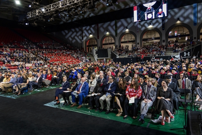 Inauguration of President Hicks -- the crowd at Belk Arena