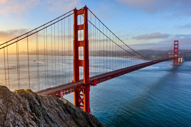 Golden Gate Bridge in San Francisco, California