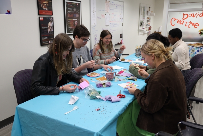 Students working in the DACE Studio