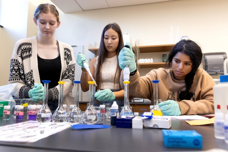 Students in a lab