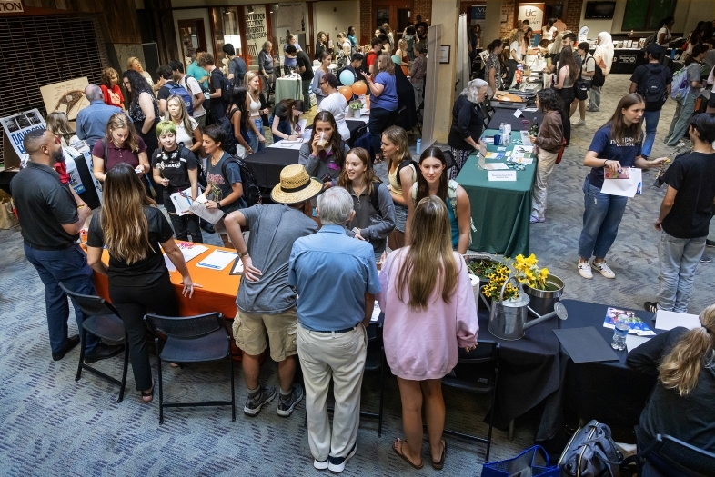 Students at the Community Involvement Fair