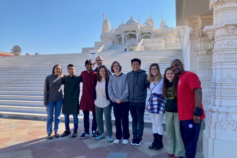 Students on an interfaith trip