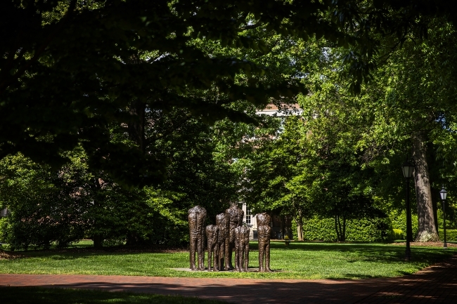 Campus Scenes Statue