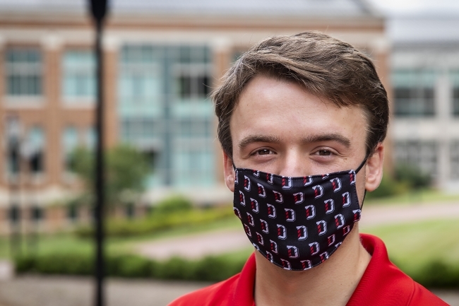 Cats Wear Masks - student wearing mask