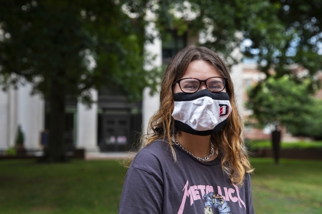 Cats Wear Masks - student wearing mask