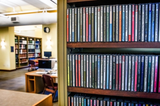 Sloan Music Library Shelf