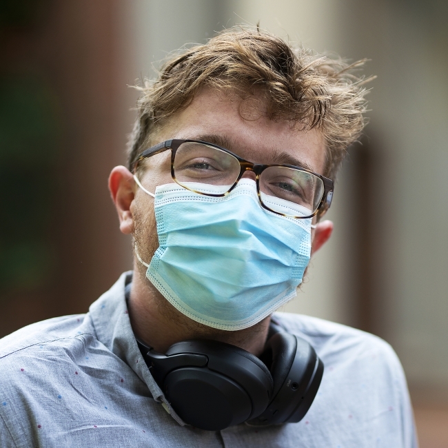 Headshot of Student Wearing Mask