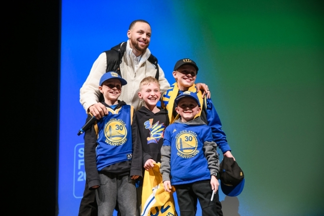 Stephen Curry at Sundance with Warriors Fans