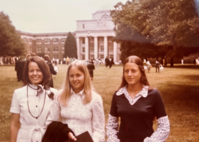 Shenkman with two of her sisters at commencement