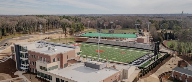 Stadium and skyline of Davidson