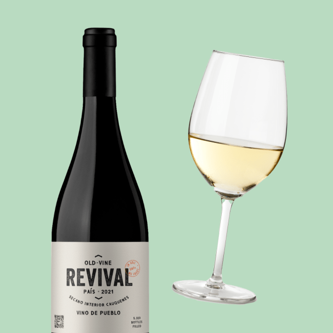 Revival wine and white wine in glass