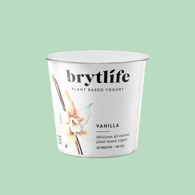 Brytlife plant based vanilla yogurt