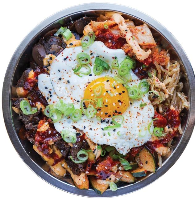 Korean bowl with egg on top