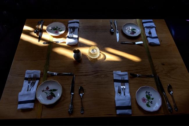 Table set for guests at Supperland
