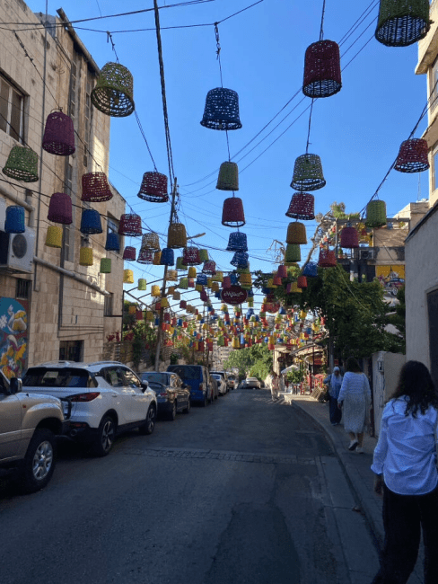 a street in Amman, Jordan on a sunny day