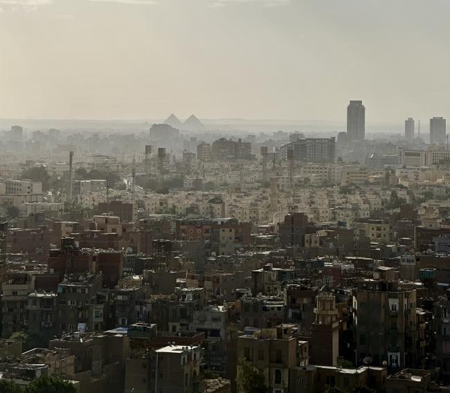 a view of the Cairo city line