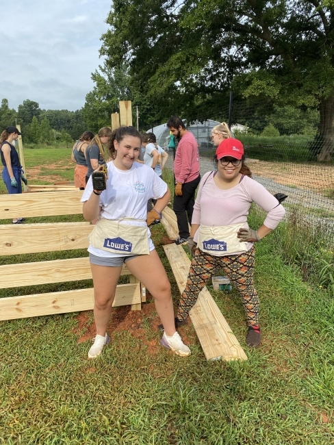 Sustainability Scholars building during a Lowes event