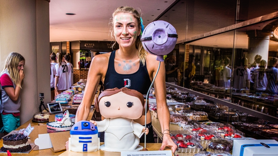 Cake Race Winner with Princess Leia Cake