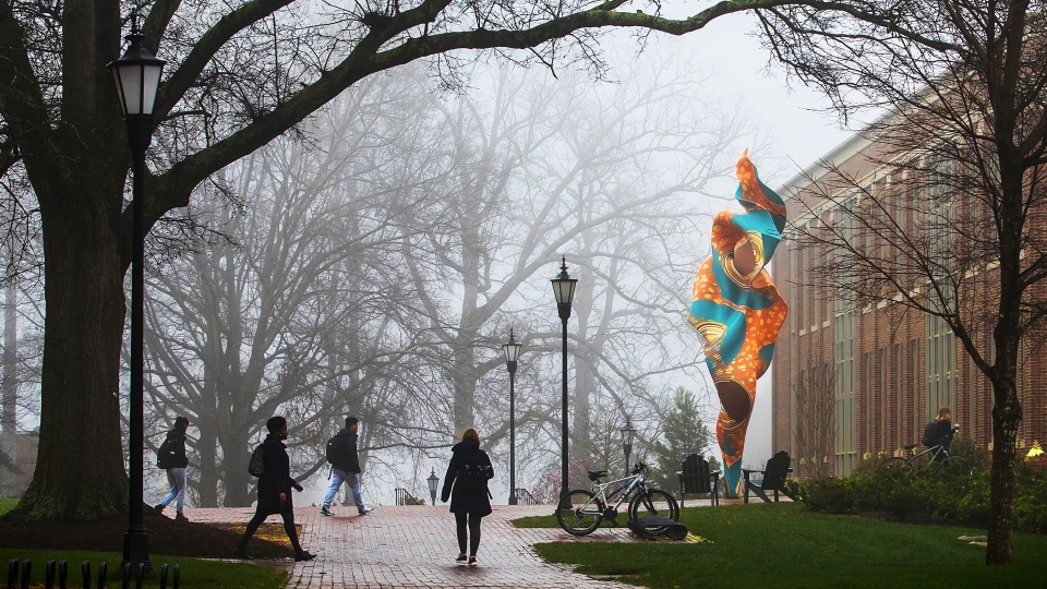 Wall on a Foggy Day