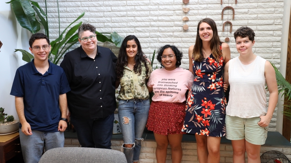 Professor Melissa M. González and students