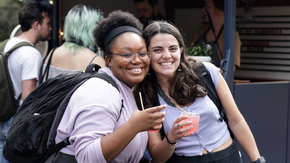 Random Acts of Kindness Students at the Pop Up Bar