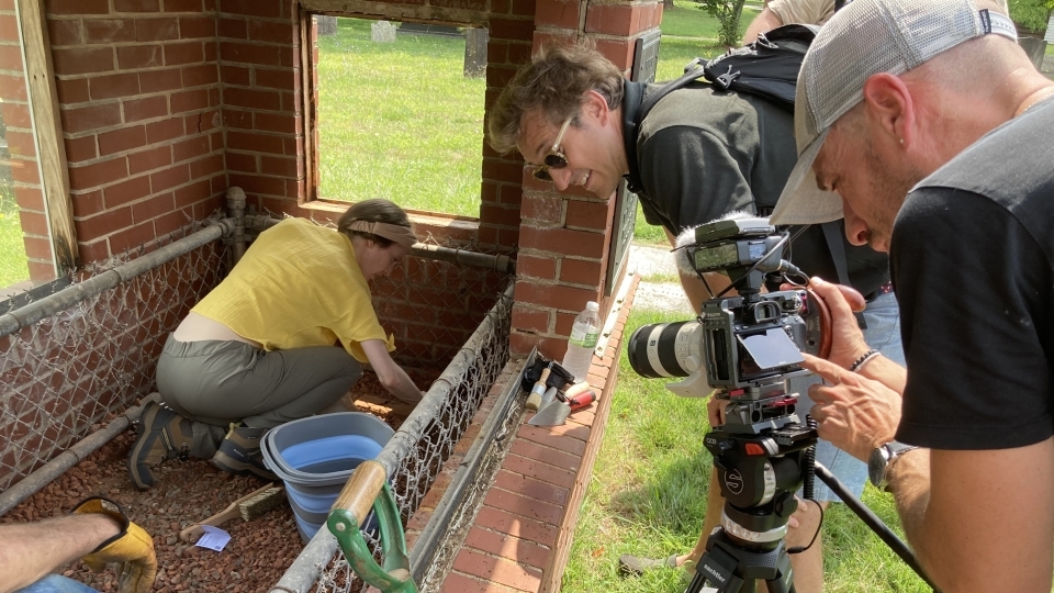 Production crew at Ney documentary