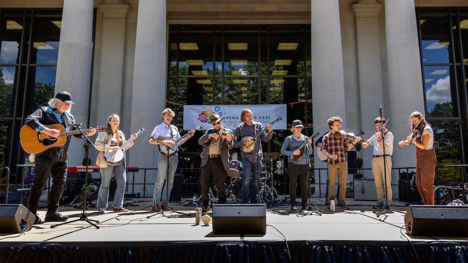 Appalachian Ensemble playing at the Verna Miller Case Symposium