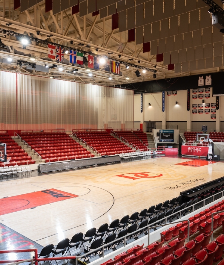 Basketball Court in the Baker Sports Complex 