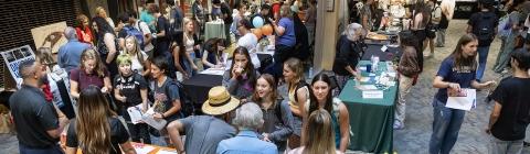 Students at the Community Involvement Fair