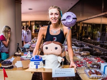 Cake Race Winner with Princess Leia Cake