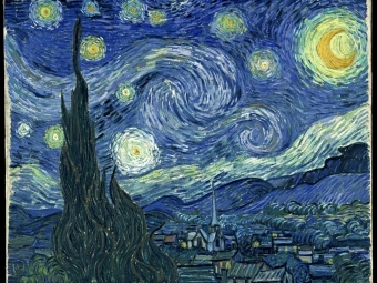 Starry Night painting by Artist Van Gogh