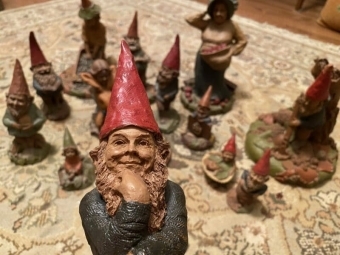 gnomes sculpted by Tom Clark