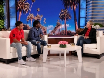 Brandon Reid ’22 and Sura Sohna shared their story on “The Ellen DeGeneres Show.”