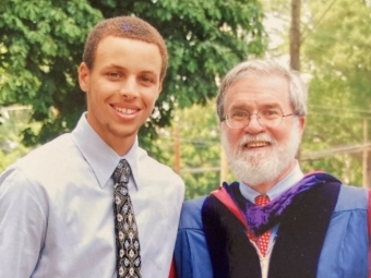 Stephan Curry with Dr. Whitton