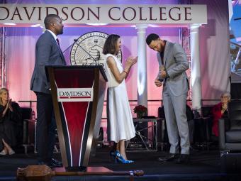 Steph Curry celebrates three major milestones at Davidson College