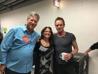 John and Dawn Huie with Sting