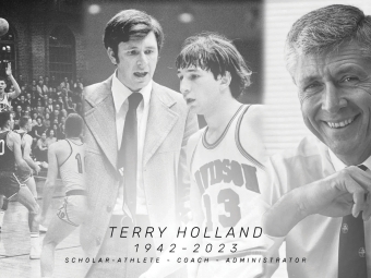 Collage of photo of Terry Holland over the years